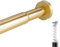 Stainless Steel Extendable Telescopic Curtain Rod Tension Pole Net Voile Shower Curtains Rail (Gold) modern Shower Curtain Rods (Color: Gold, Size: 153-260cm)