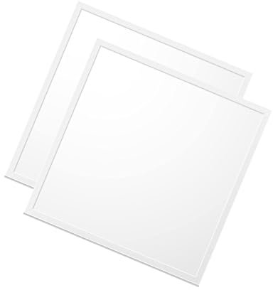 WSU Lights 2x LED Panel, Deckenleuchte, 60x60cm, 4000lm, 4000K, 36W, inkl. Trafo, Rasterleuchten, Einlegeleuchte, Büroleuchten (4000K, 2 Stück)