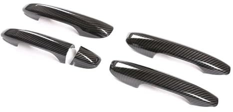 HAZYZKDM Auto Außen Zubehör Für Mercedes Für Benz A C E GLC Klasse W205 W213 W177 X253 2015-2020 ABS Carbon Faser Türgriff Abdeckung Trim