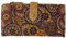 Damen Kartenhalter Geldbörse mit Naturkork-Print, Farbmischung, Print Damen Cardholder Wallet