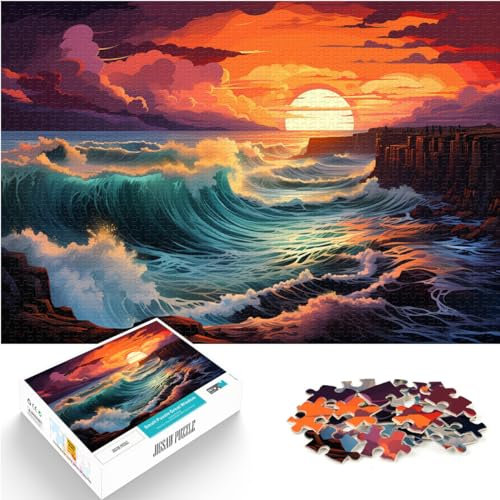 Puzzles für schöne und wundervolle Weltlandschaften. Puzzle für Erwachsene und Ren. 1000-teiliges Holzpuzzle. Tolles Geschenk für | Spiele (50 x 75 cm)