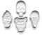 Cookie Cutters Set 4PCS Ice Cream Sundeas Cookie Stamp Cookie Cutter Mould Dough Fondant for Kid DIY Cookie Making