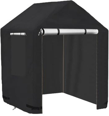 Outdoor Playhouse Cover - 420D Waterproof Protector for Children's Playhouses With Zipper, All-Weather, 142x142x153cm