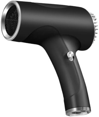 Milageto Asciugacapelli Senza Fili, Asciugacapelli Da Viaggio Senza Fili, Piccolo, Asciugacapelli per La Cura Dei Capelli, Leggero, Potente per La Cura Dei Capelli Ad Asciugatura Rapida, Nero