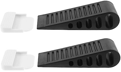 Sewroro 2pcs Door Stopper Security Bar Door Wedge Stopper for Protector Easy to Use