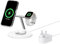 Belkin BoostCharge 3-in-1 Qi2 Charger, MagSafe Compatible Wireless Charging Station, Qi2 Wireless Charger for iPhone 16, 15, 14, Apple Watch, AirPods with Non-Slip Base, PSU Included - White