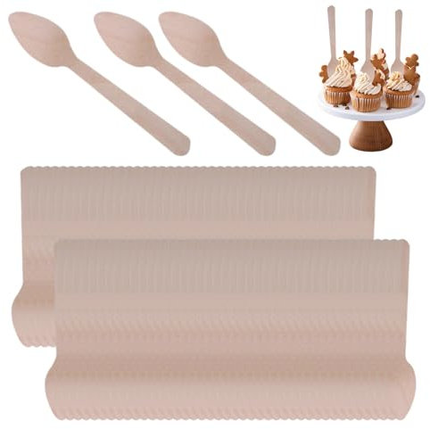 Wooden Spoons For Hot Chocolate, Hot Cocoa Spoons, Wooden Cutlery Spoons, Marshmallow Candy Dog Spoons, Hot Chocolate Bar, Baking Supplies, Candy Making, Favors, Holiday, Wooden