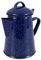 Losueeun Caffettiera smaltata a mano, 1,2 l, motivo: stellato, blu