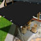 Toldo Vela Rectangular 4 x 8 m Premium PES Poliéster Hidrófugo Toldos y Velas para Patio con Ojales Cuerdas de Fijación para Balcón, Piscina y Jardín, Negro