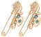 Beavorty 1 Jeu Broche Colorée Contre Le Mauvais Œil Broches Lunettes De Soleil Kit De Fabrication De Bracelet Empiler Sécurité Bracelets Hommes Charme Épingles Alliage De Zinc 2 Pièces