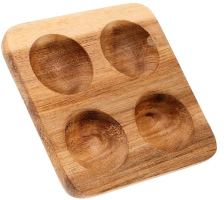 VERDANVERSE Boite A Oeufs en Bois Boîte à Œufs en Bois Marron Rangement Œufs Frigo Cuisine et Plan de Travail