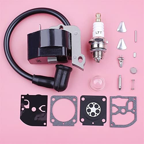 XEDLAMP Ignition Coil Spark Plug, for HS45 FS55 FS38, Carburetor Repair Rebuild Kit Grass Trimmer Replacement Spare Part mower engine ignition module