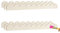 Dekorative Holzleiste, gewellt, unlackiert, gewellt, für Zuhause, Wand, Fenster, Schrank, Regal, Türrahmen, Dekoration, 40 x 4 cm, 6 Stück