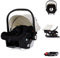 Chipolino Set Babyschale Isofix Basis-Station Vista i-Size (40-87cm) verstellbar, Farbe:weiß