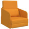 vidaXL Boden Sofa Bett 2 in 1 Dunkelgelb mit abnehmbaren Bezügen Kompakte Sitzgelegenheit für Wohnzimmer und Schlafzimmer Akzentstuhl Kleine Räume Langlebig Indoor Modern Multifunktional