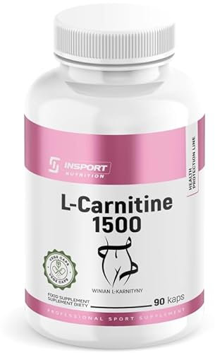 L-Carnitine 1500 – 90 Gélules | Brûleur de Graisse Puissant | Perte de Poids & Énergie | Supplément Aminé Végétarien | INSPORT