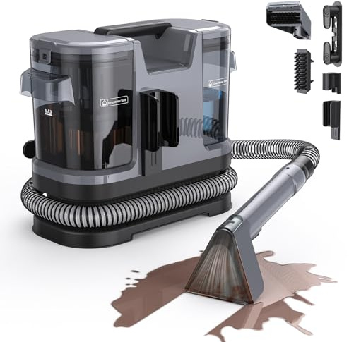 Lubluelu Nasssauger Polsterreiniger, 600 W, 20 kPa, mit Selbstreinigung | Upgrade Nasssauger Waschsauger mit langem Schlauch, großen Wassertanks und leichtem Design für Teppiche, Sofas und Autos.