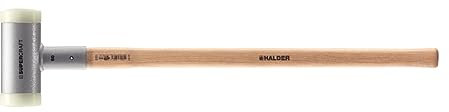 Supercraft Vorschlaghammer, mit schwingungsdämpfendem, ergonomisch geformtem und lackiertem Hickorystiel | D=80 mm / Gewicht=4410 g | 3366.081