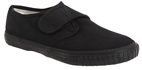 Dek Kids Unisex Junior Touch Fastening Canvas Natural Rubber Plimsolls