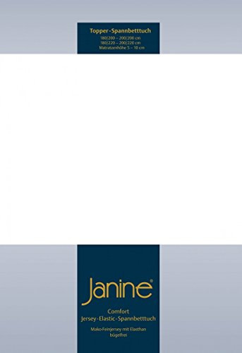Janine 5001 Topper-Spannbetttuch Elastic 140/200 bis 160/220 cm weiß Fb. 10