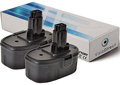 Lot de 2 Batteries pour DEWALT DCD925 perceuse visseuse 3000mAh 18V - Visiodirect -