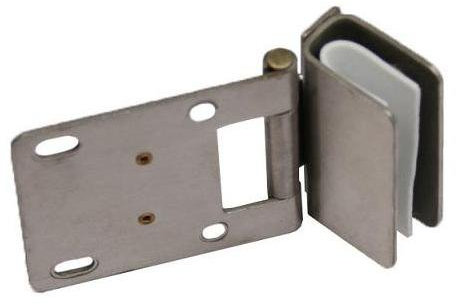 2x Edelstahl Glastür Scharnier Türbeschlag Türband Vitrine Glasvitrine Holz