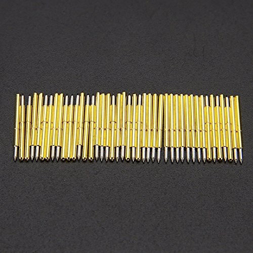 P75-B1 Pogo Pins für Heimwerkzeug, Durchmesser 1,02 mm, 100 g, Federbelastung, 50 Stück