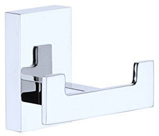 Kelelife Doppi ganci Da Parete in ottone per asciugamani cappelli, cromo lucido