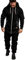 Amaci&Sons Herren Overall Jumpsuit Jogging Onesie Trainingsanzug 3007 Schwarz/Weiß XXL