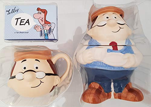 Tetley Tea Caddy, Mug, and Tea Gift Set in Tetley Gift Box by Kimm & Miller