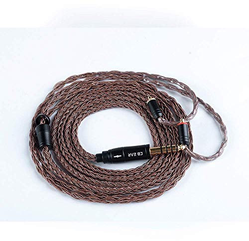 NEX KBEAR MMCX Earphone Cable, 16 Core Oxygen free Copper Balanced HiFi Detachable Extension Cord Replacement IEM Wire for BGVP DM7 DMG TIN T3 T2 (MMCX 4.4mm)
