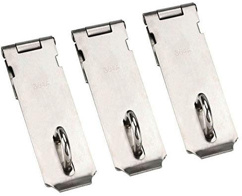 3Pcs Cadenas Loquet de Porte Fermoir Moraillon pour verrou de Fermeture Portail Porte d'armoire ou 5