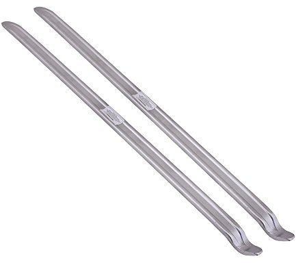 Kosma Set of 2 Heavy Duty Metal Tyre Lever - 16/400mm | Tire Lever Spoon | Tyre Remover Repair Tools for Motorbikes, Bikes & Cars