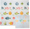 CCLIFE Krabbelmatte Spielmatte Baby Schadstofffrei 196x176x1cm Faltbar Spielunterlage Spielteppich Groß Rutschfest Beidseitig Tragbar Wasserdicht für Innen Außen Bunt