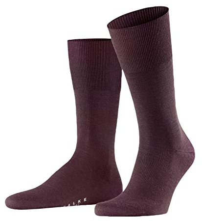 FALKE Herren Socken Airport, Merinowolle Baumwolle, 1 Paar, Rot (Barolo 8526), 41-42 (UK 7-8 Ι US 8-9)