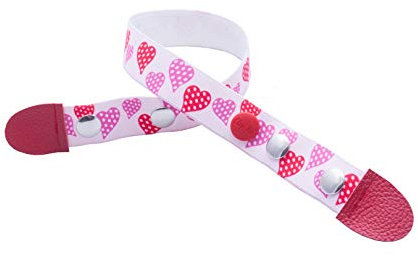Clip.Ho Kinder Gürtel ohne Schnalle Clip-Ho (Herzen, 74)