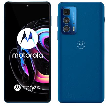 Motorola XT2153-1 Edge 20 Pro 5G, Dual, 256GB 12GB RAM, Blue Vegan Leather