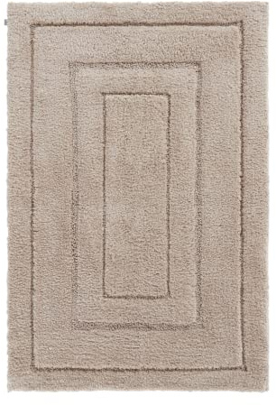 JOTEX Goodie Badteppich, Beige, Anti-Rutsch Rückseite, 100% Polyester, 80 x 120 cm