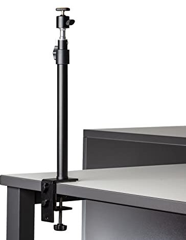 Walimex pro Table Top Mini cavalletto fotografico da tavolo regolabile in altezza 35-65 cm, Stativo nano per foto e video con testa a sfera 360°, Supporto per luci, flash, fotocamera