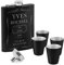 Maverton Flasque personnalisée de 200 ml pour lui - Portable Flasque pour voyageur - Set avec 4 verres à shot - Idee Cadeau Homme - Flasque Whisky - Cadeau Anniversaire Homme - Pour ami - Millesime