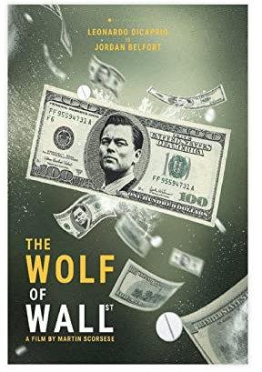 TSALF Leinwand Wandkunst Malerei Kein Rahmen The Wolf of Wall Street Movie 2, Gemälde für Wohnzimmer, Schlafzimmer, Dekoration, 60x90cm