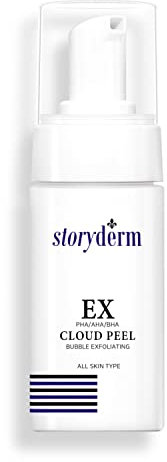 Storyderm EX CLOUD PEEL: Peeling triple hiperalergénico PHA/AHA/BHA para una piel lisa, firme y radiante - Contrarresta los cambios relacionados con la edad.