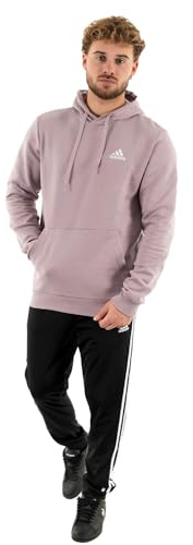 adidas Men's Essentials Fleece Hoodie, preloved fig, L