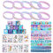 Meerjungfrau Geburtstag Deko, 30Pcs Meerjungfrau Kindergeburtstag, Mitgebsel Kindergeburtstag, mit 10 Armband 10 Schnapparmband 10 Tattoos, für Meerjungfrauen Gastgeschenk und Meerjungfrau Party
