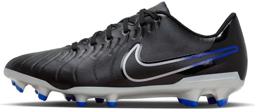 Nike Herren Tiempo Legend 10 Club MG Verschiedene Böden Fußballschuh, Black/Chrome-Hyper Royal, 43 EU