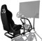 Anman Pro Flight Racing Simulator Cockpit(Black Gaming Seat) with Monitor Stand Fit for Logitech G25 G27 G29 G920 G923,Thrustmaster,Fanatec T3PA TGT Gaming Mount Not Include Wheel Pedal and Handbrake