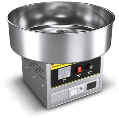 WAOCEO Cotton candy machine Stainless Steel Electric DIY Candy Cotton Maker Commercial Cotton Candy Machine Cotton Sugar Floss Making Machine Cotton Candy Makers