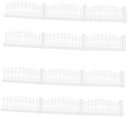 Kisangel Terrarien 2St Pflanzenterrarium Glas-Container Ornament Pflanzendekor gartenzaun selber Machen Sandtisch Zaun Sandkasten Modellmaterial Spielzeugzimmer Dekorationen der Zaun