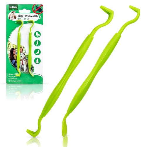 MYDAISY Pinza per zecche 4 in 1 per cani – La pinza per zecche definitiva per gatti, animali domestici e persone