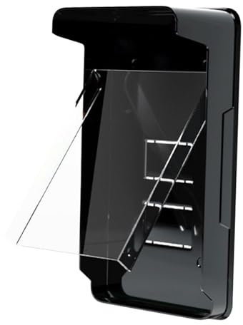 Ronyme Protezione antipioggia per campanello Resistente alle intemperie esterno antipioggia Cappuccio antipioggia impermeabile per citofono